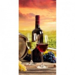 Ręcznik Wino zachód słońca 0431 JERRY FABRICS rozmiar 70x140 cm