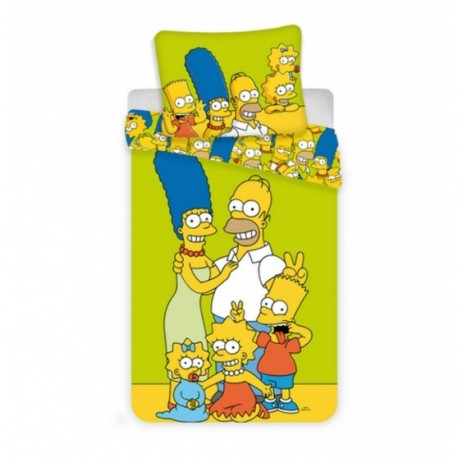 Pościel dziecięca Simpsonowie żółta JERRY FABRICS rozmiar 140x200 cm