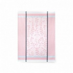 Ścierka do naczyń Flora różowa listki kropki 8581/2 ZWOLTEX rozmiar 50x70 cm