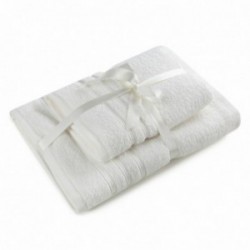 Komplet ręczników 2 szt Loca biały EUROFIRANY