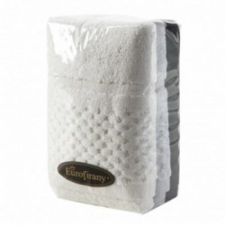 Komplet ręczników 3 cz biały beżowy czarny 3x30x50 EUROFIRANY