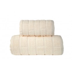 Ręcznik frotte Brick kremowy GRENO rozmiar 70x140 cm