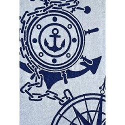 Ręcznik plażowy Navy niebieski granatowy GRENO rozmiar 90x170 cm