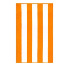 Ręcznik plażowy Neon pomarańczowy biały ZWOLTEX rozmiar 100x160 cm